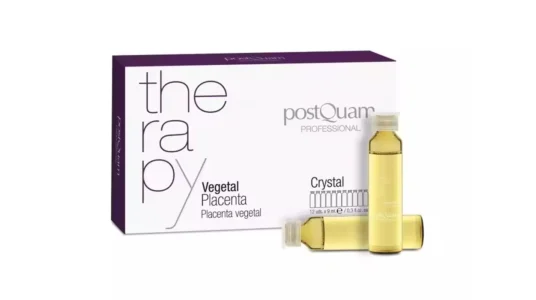 Ampollas Vegetal Placenta Crystal Postquam anticaída para el pelo (12 x 9 ml)
