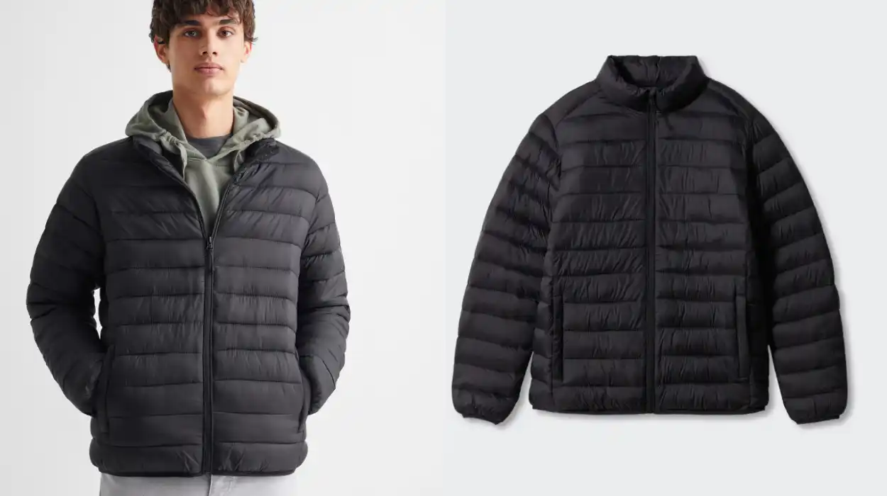 Anorak acolchado Mango Outlet para hombre