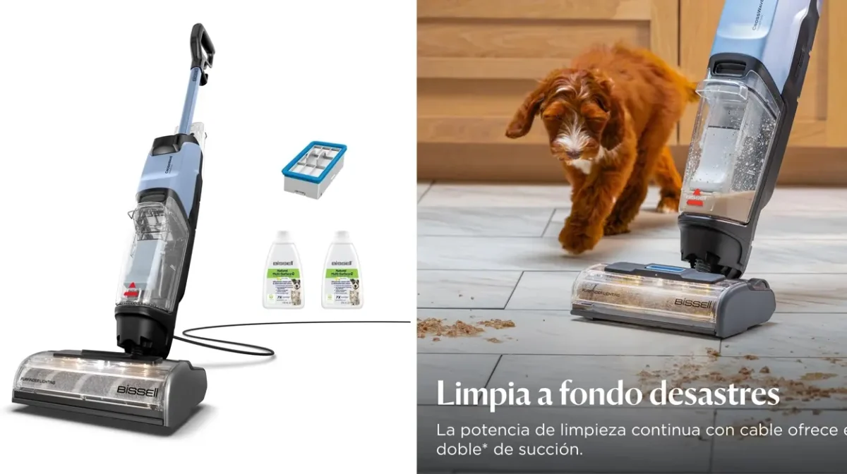 Aspirador Bissell Crosswave Edgefind en seco y húmedo