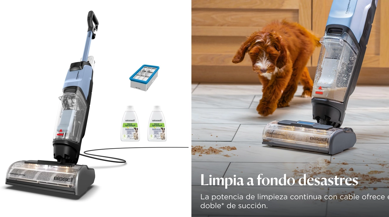Aspirador Bissell Crosswave Edgefind en seco y húmedo