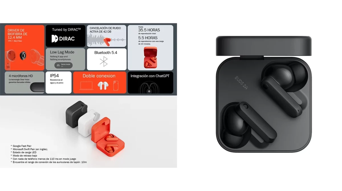 Los auriculares CMF Buds 2a by Nothing con doble driver y cancelación activa de ruido bajan a 15,67€ (-58%)