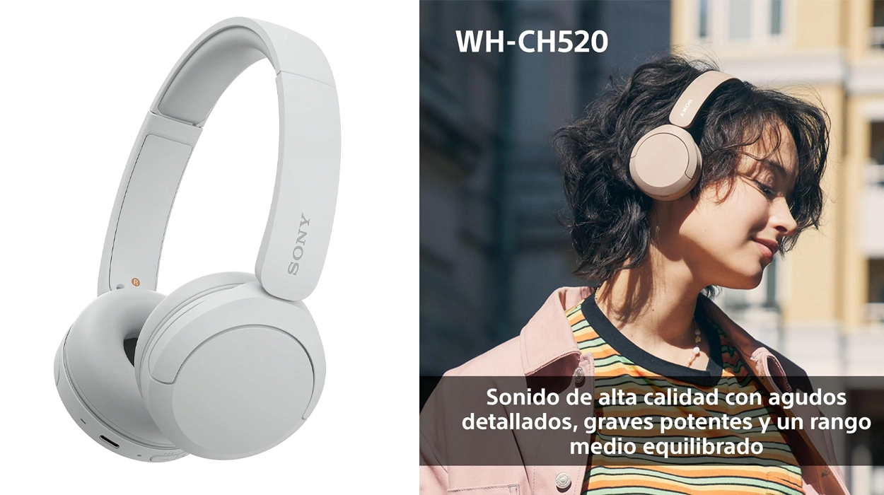 Auriculares de diadema inalámbricos Sony WH-CH520