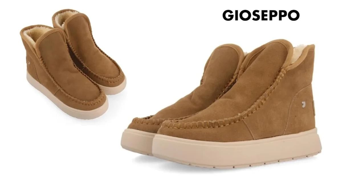 Estas botas de piel estilo australiano Gioseppo Vecses te van a arreglar el invierno: comodísimas, super calentitas y
