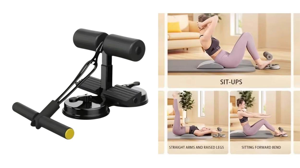 Barra auxiliar con banda de resistencia para entrenamiento abdominal