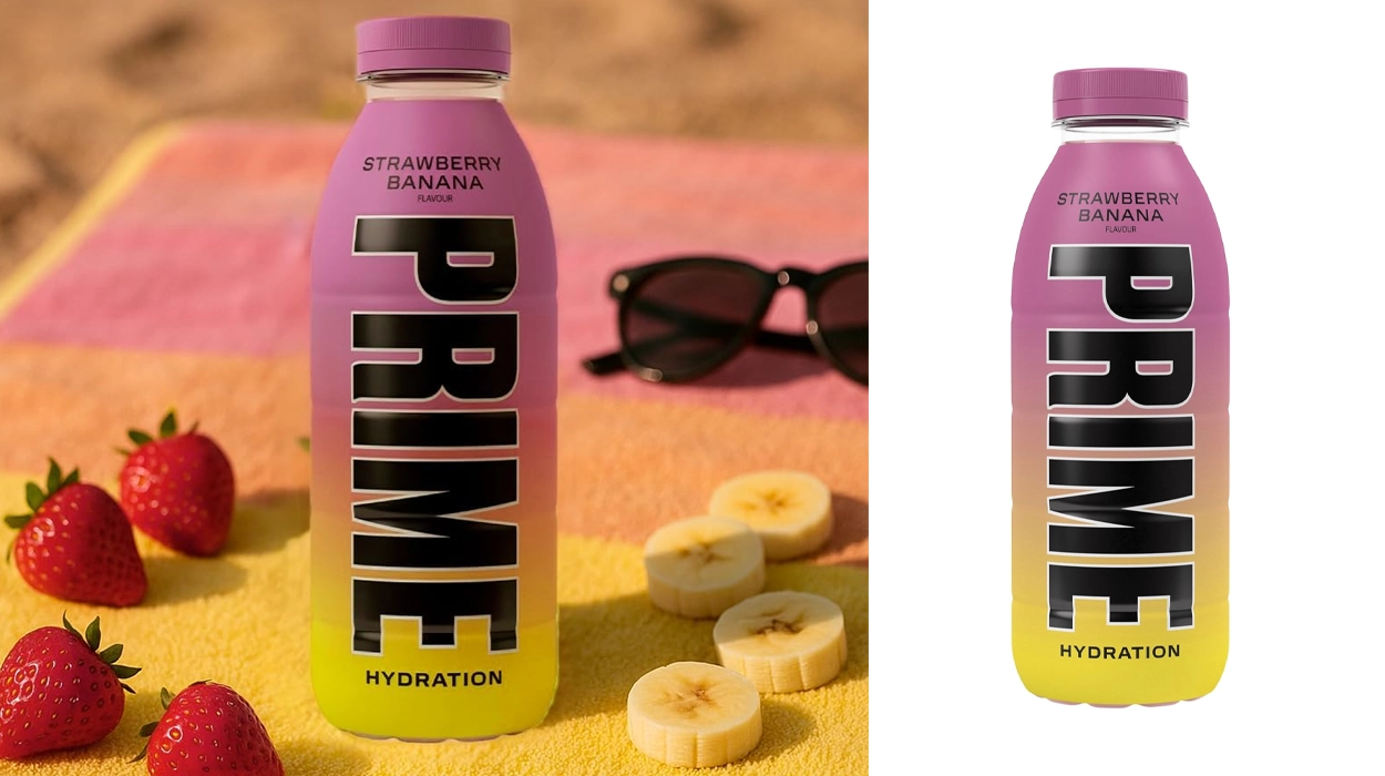 Bebida deportiva con electrolitos Prime Hydration Strawberry Banana