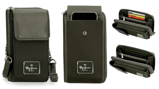 Billetera con monedero Pepe Jeans Christine con bandolera para mujer