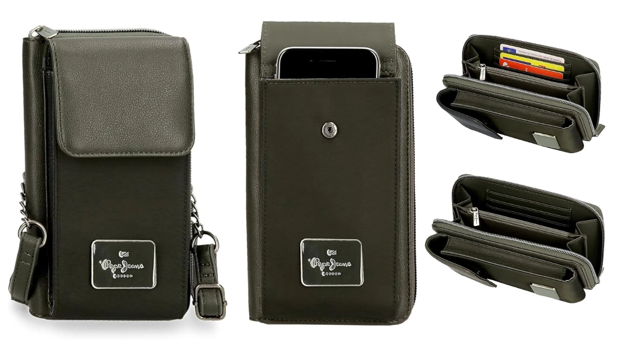 Billetera con monedero Pepe Jeans Christine con bandolera para mujer