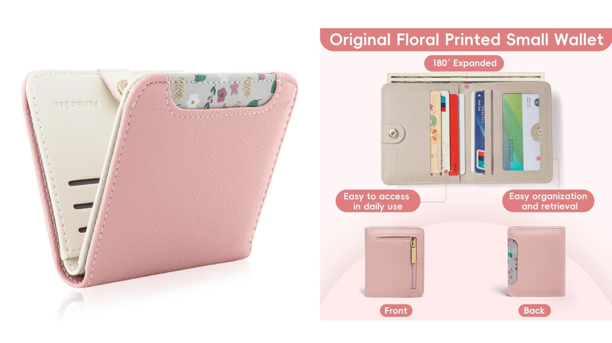 Billetera ultra thin con monedero y bloqueo RFID Pomelo Best para mujer