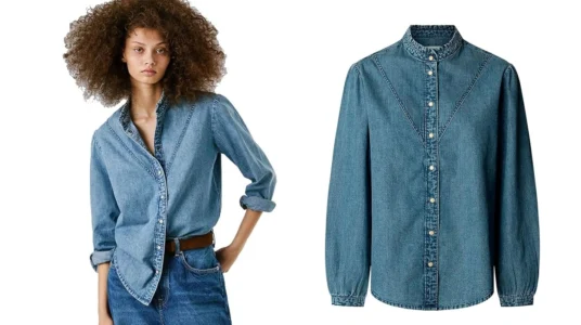 Blusa Pepe Jeans Regular Denim para mujer
