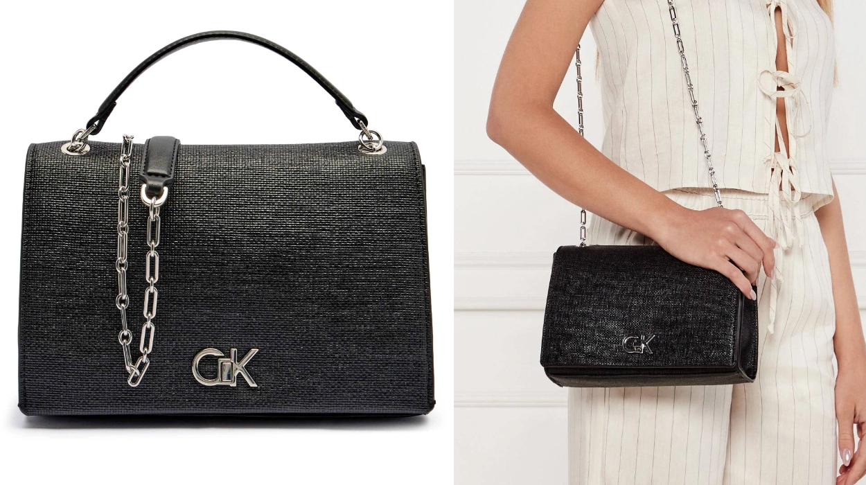 Bolso bandolera Calvin Klein Mediun con cadena para mujer