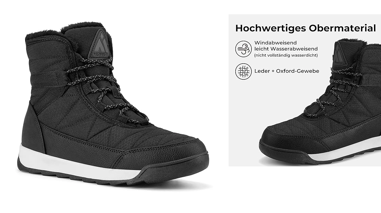 Botas de nieve Misansha con forro cálido para mujer