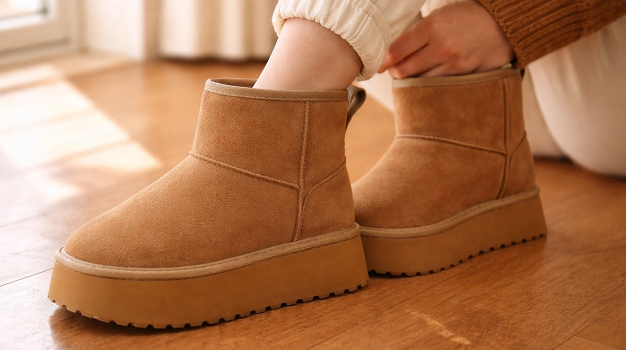 Botas de tipo australiano Mishansha con suela doble para mujer