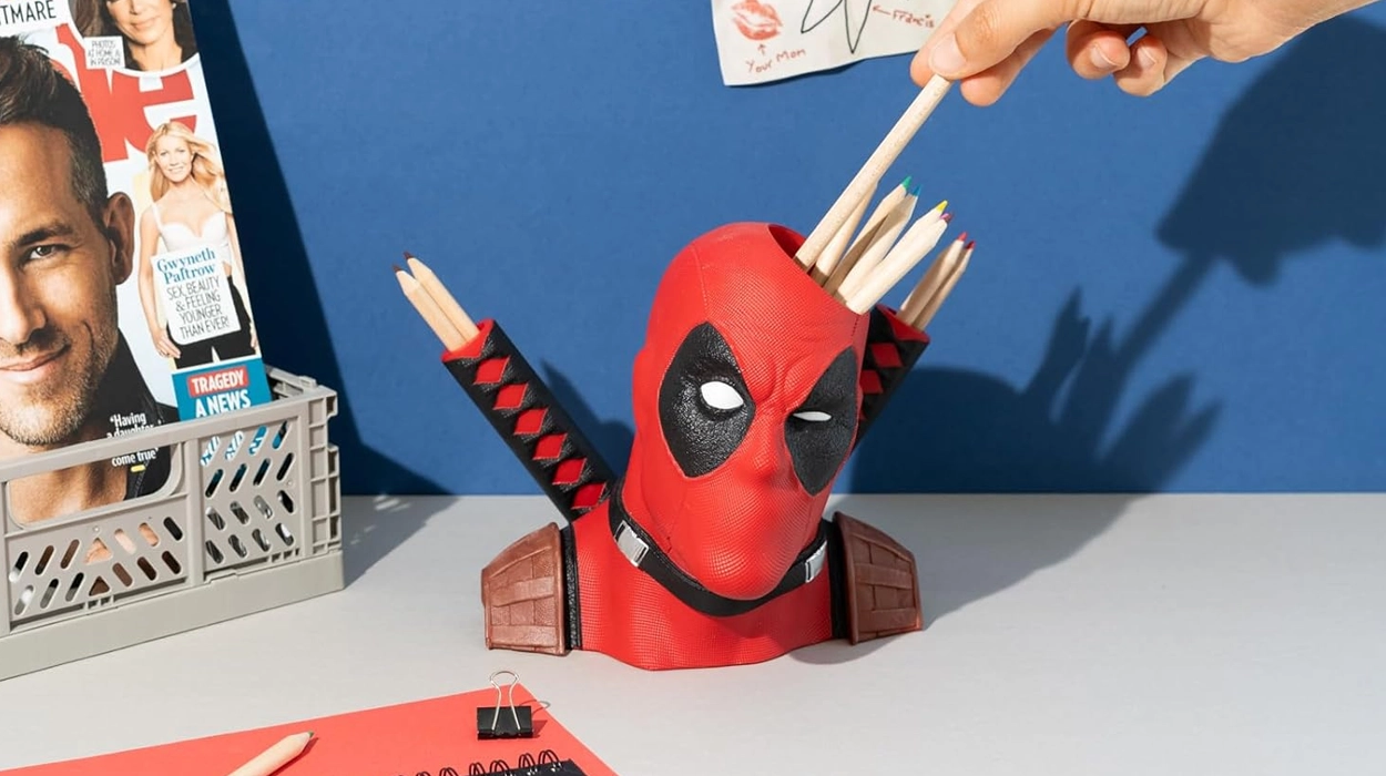 Bote para lápices Deadpool 3D Marvel