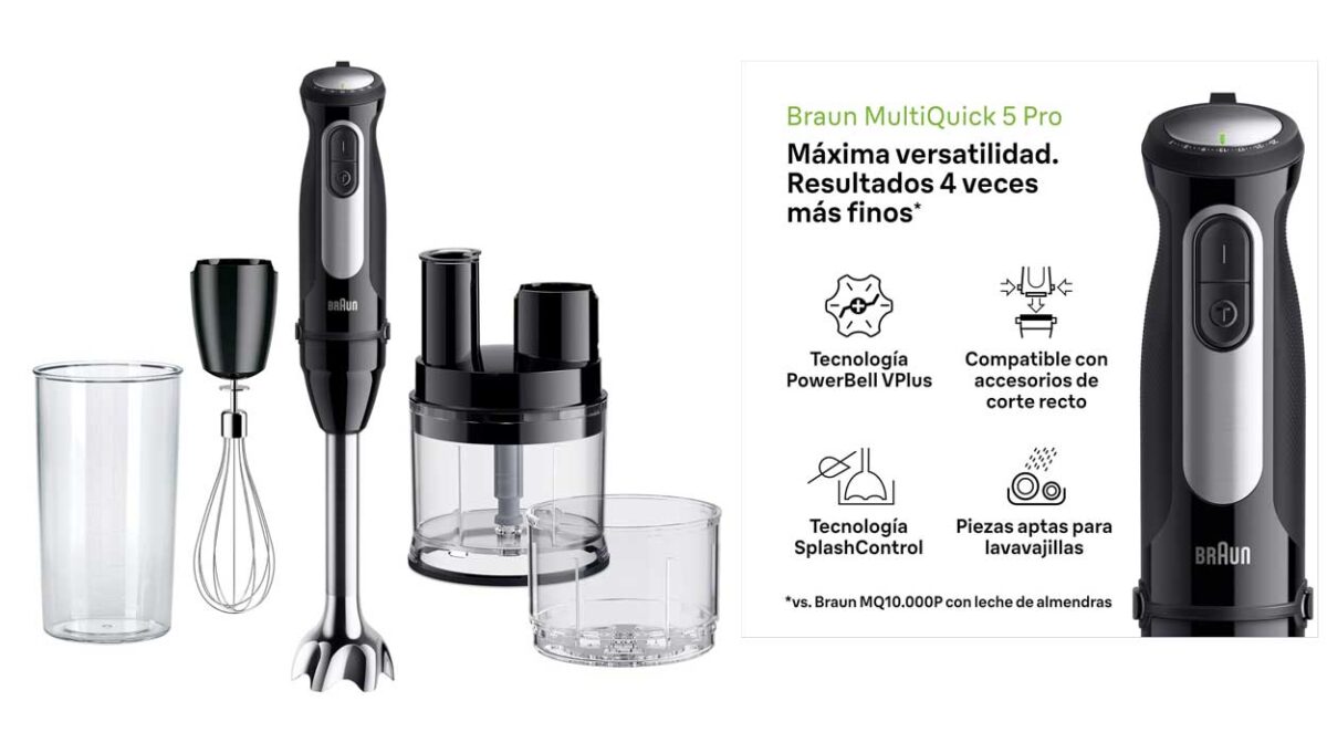 Batidora de mano Braun Multiquick 5 Pro MQ 55755