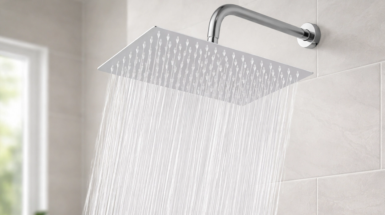 Cabezal de ducha de lluvia extragrande rectangular