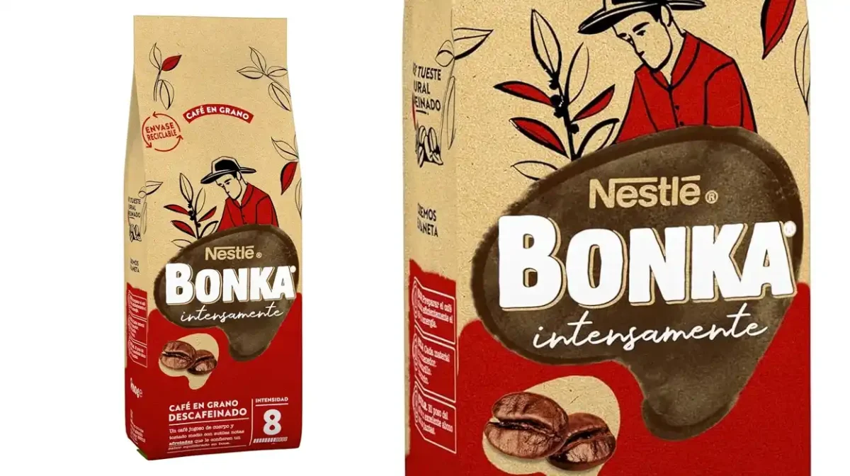 Pack x2 Café en grano descafeinado Bonka de 500 g