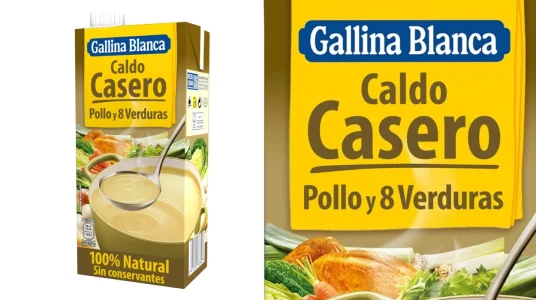 Caldo casero Gallina Blanca de pollo y verduras