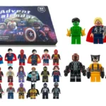 Calendario de Adviento con 24 figuritas de héroes de Marvel tipo LEGO