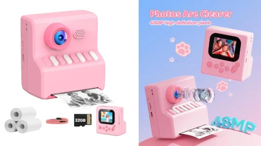 Cámara de fotos instantánea para niños con tarjeta de 32 GB
