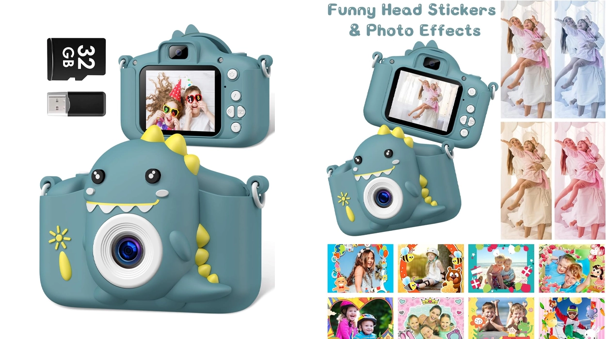 Cámara digital infantil Gofunly con tarjeta de 32 GB