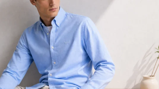 Camisa Hugo Boss Rickert en algodón Oxford para hombre