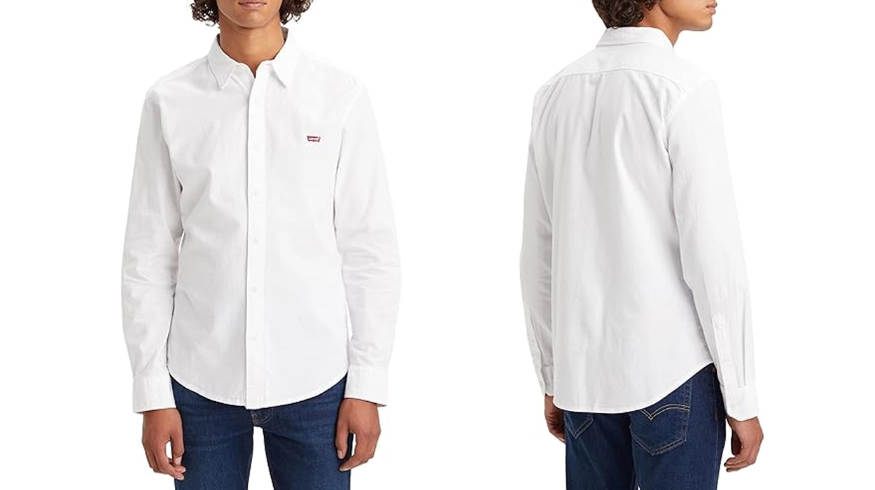 Camisa Levi's Battery Housemark Slim blanca para hombre