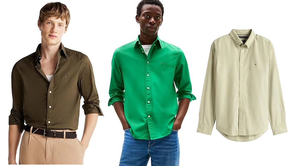 Camisa Tommy Hilfiger BT-Core Flex Poplin para hombre