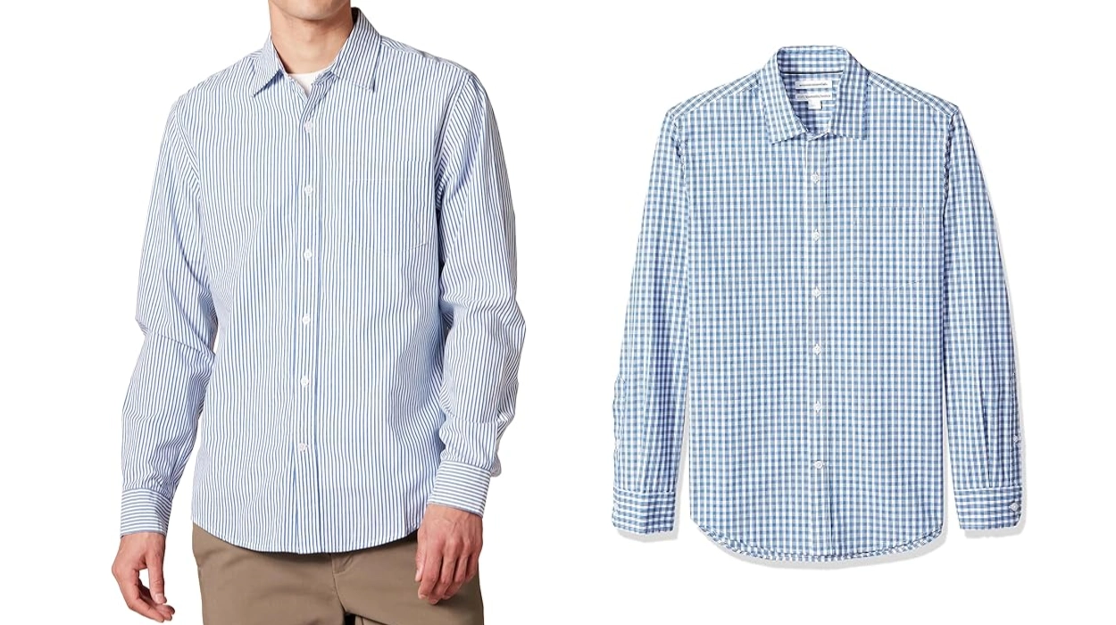 Camisas Amazon Essentials de popelín para hombre