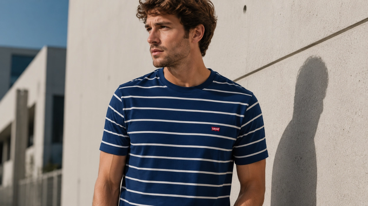 Camiseta Levi's SS Original Housemark Taper Stripe para hombre