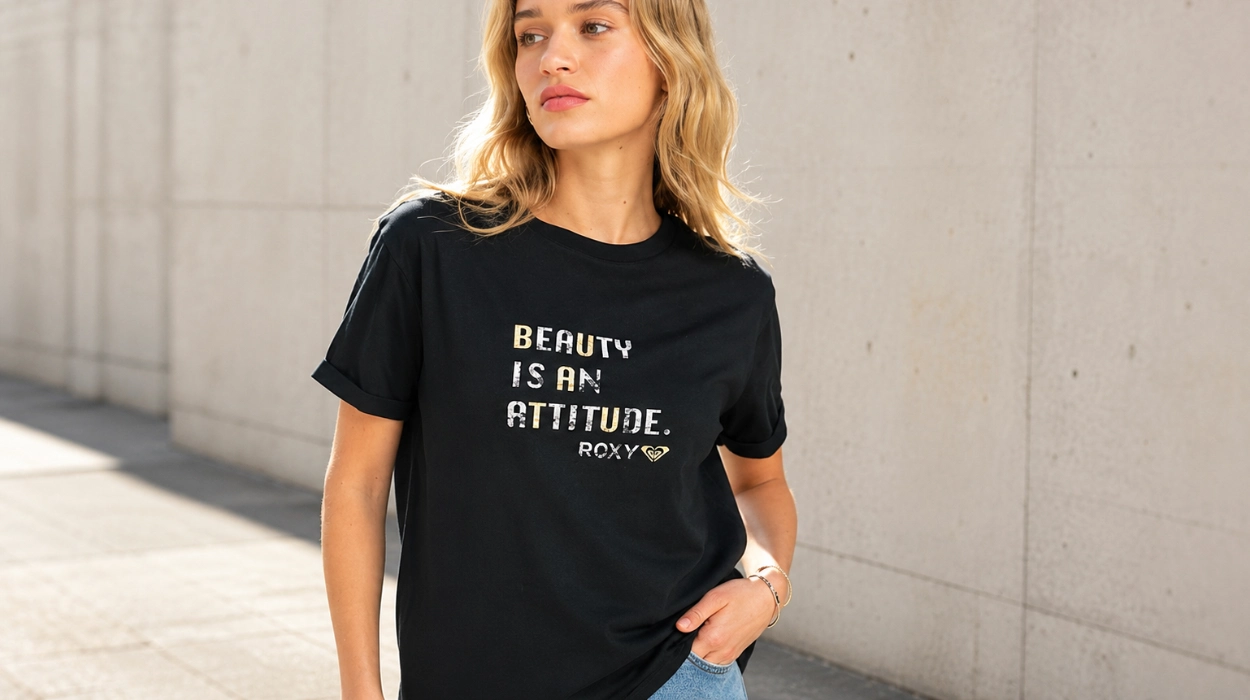 Camiseta Roxy Sparkle Evening Attitude para mujer