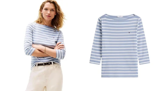 Camiseta Tommy Hilfiger Slim de manga larga para mujer