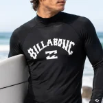 Camiseta de surf Billabong Logo de manga larga para hombre