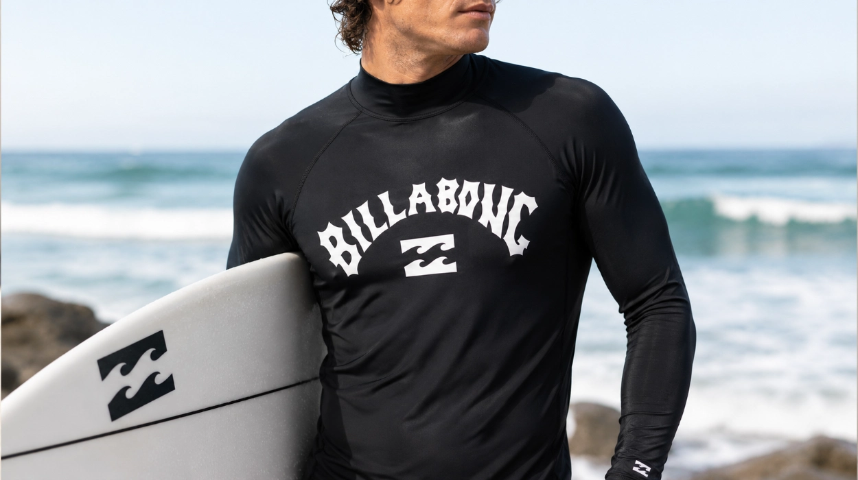 Camiseta de surf Billabong Logo de manga larga para hombre