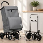 Carrito de compra plegable con bolsa térmica impermeable