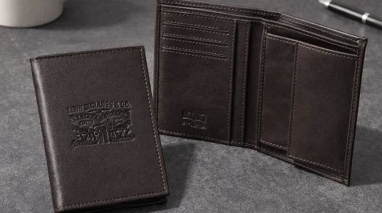 Cartera Levis Vintage Two Horse Vertical Coin Wallet