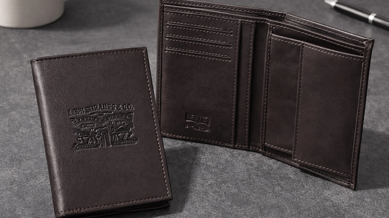 Cartera Levis Vintage Two Horse Vertical Coin Wallet