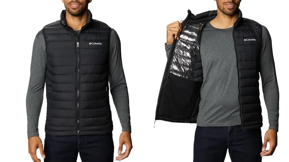 Chaleco de plumas Columbia Powder Lite 2 Vest negro para hombre