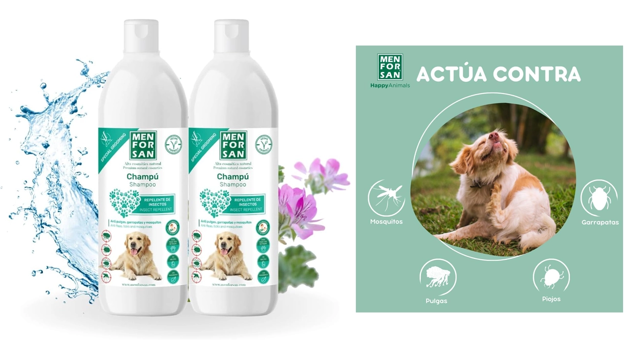 Champú repelente Menforsan citronela