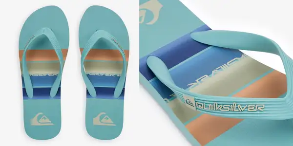 Chanclas Surf Quiksilver Hombre Verde Ocean Explorer oferta