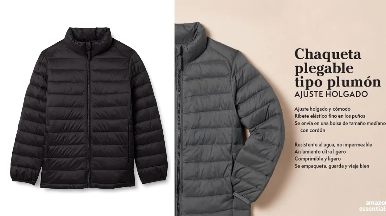 Chaqueta acolchada Amazon Essentials para niños