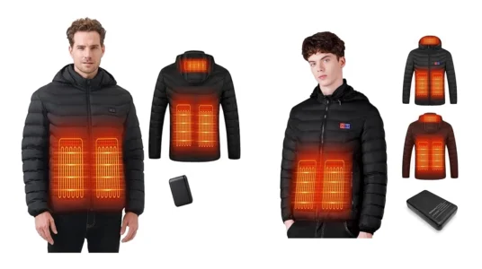 Chaqueta calefactable unisex + powerbank 10.000 mAh Mincoo