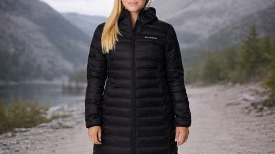 Chaqueta larga de plumas Columbia Lake 22 Down para mujer