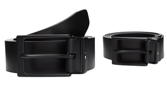 Cinturón Tommy Hilfiger Layton negro para hombre