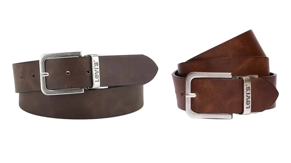 Cinturón de piel Levi's reversible para hombre