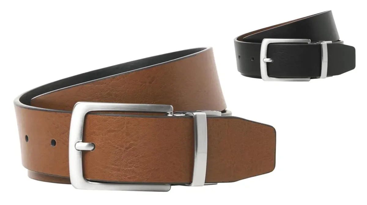 Cinturón de piel reversible Jack & Jones Jacrio para hombre