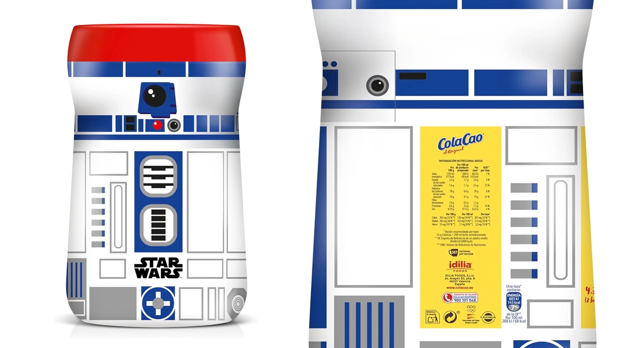 Cola-cao taburete R2D2