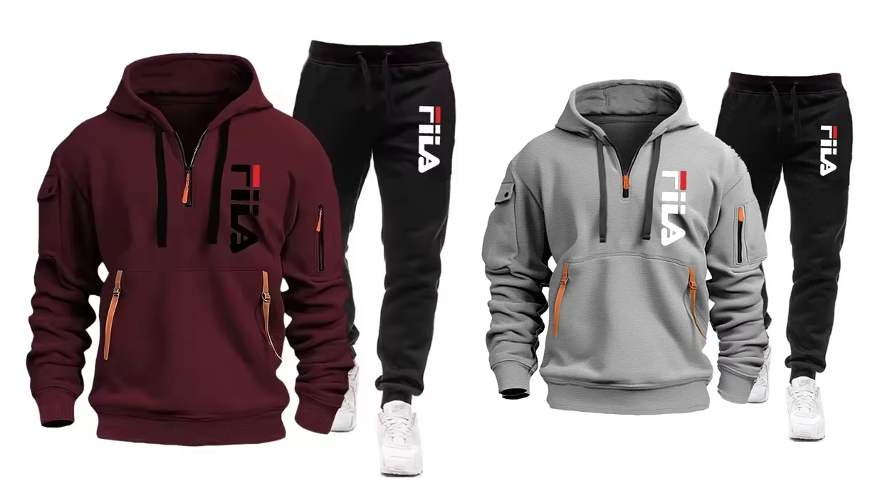 Conjunto de sudadera y pantalón Fila para hombre