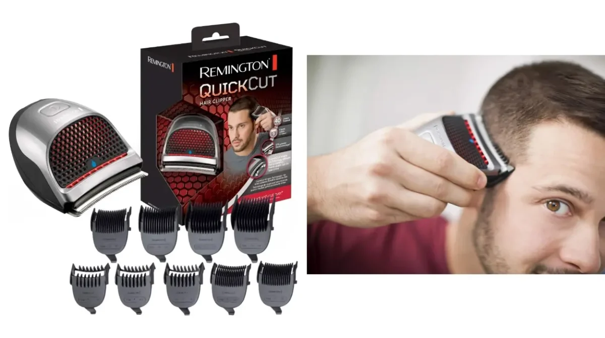 Cortapelos Remington HC4250 QuickCut con cuchilla Curvecut de 9 peines