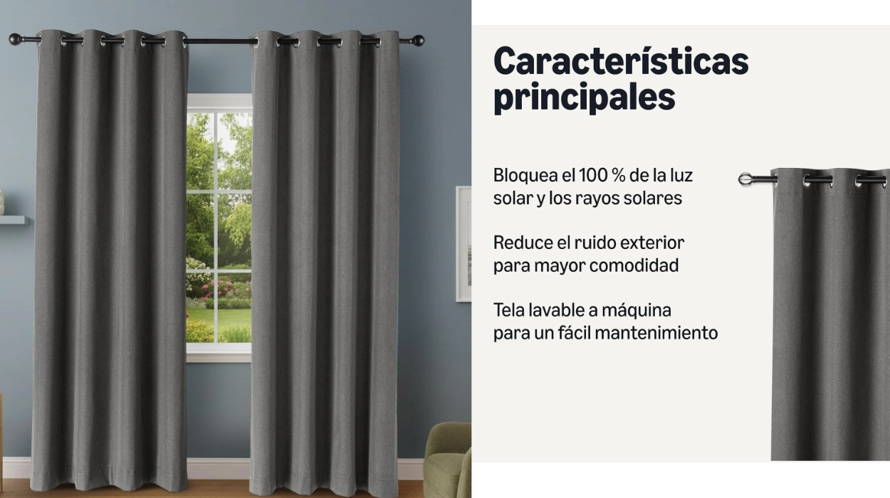 Cortinas opacas AmazonBasics