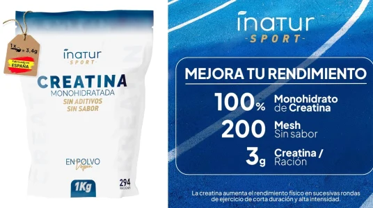 Creatina Monohidratada en polvo de 1kg Inatur Sport